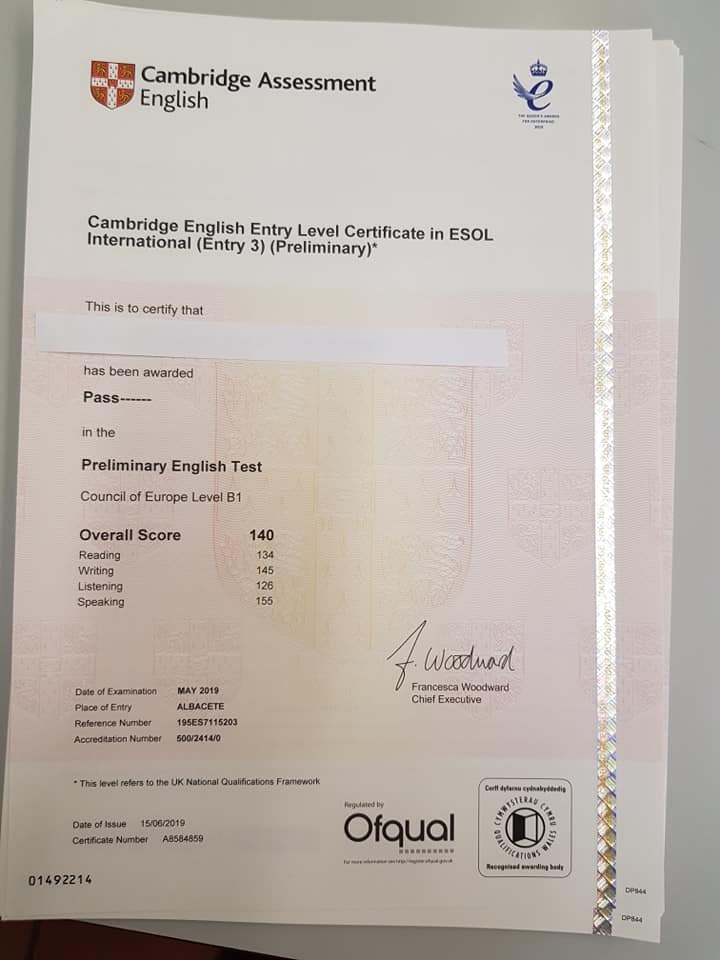 comprar título B1
